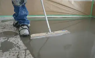Uneven floor being professionally repaired in Omaha, NE